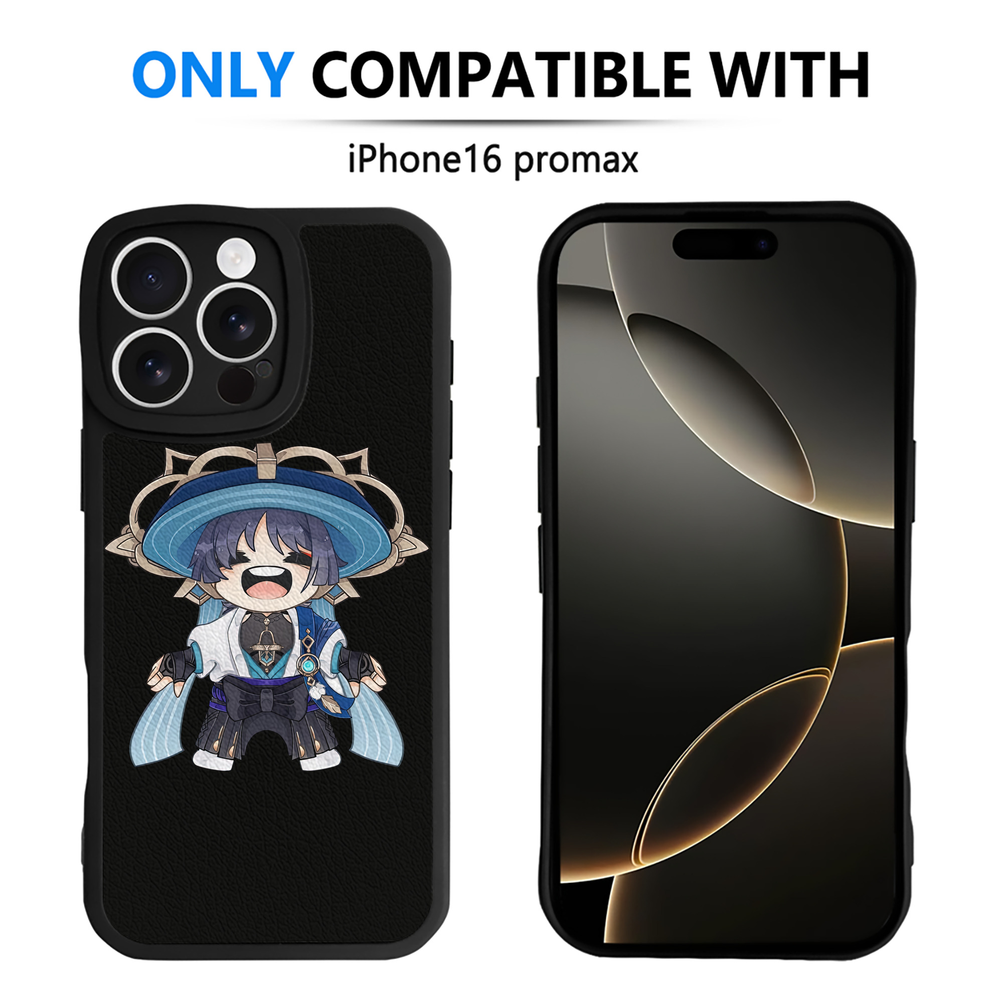 げんし神 さんペい genshin Sanpei 【iPhone 16シリーズ対応】シリコンスマホケース（レザー調） 材質：シリコン